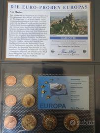 Lotto set monete Euro Prova + Album Leuchtturm 