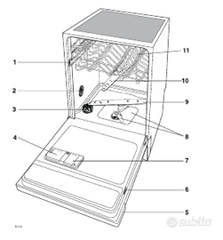 Ricambi lavastoviglie REX TT08E