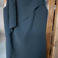 Vestito smanicato tubino nero tg.2°