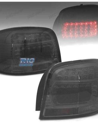 FANALI PER AUDI A3 8P 03-08 LED CRISTALLO SCURO