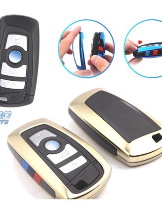 CUSTODIA COVER CHIAVE BMW QUADRATA IN ORO
