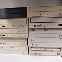 Lotto 10 Lettori/Masterizzatori CD/DVD Vintage