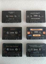 LOTTO 6 CASSETTE GIOCHI COMMODORE 64/C64 (LOOSE)
