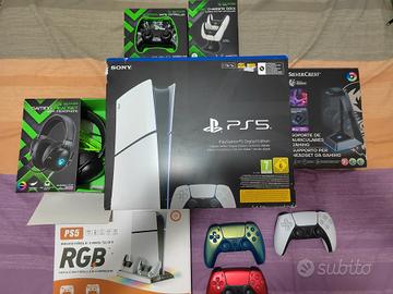 Playstation 5 Digital + Accessori +4 Joystick