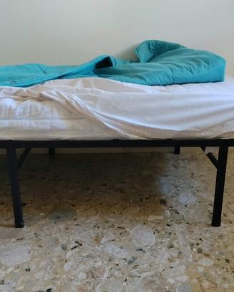 Rete letto 1 piazza con materasso mai usato