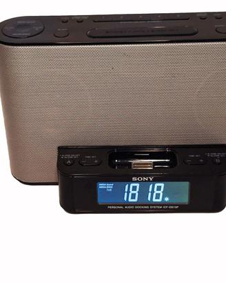 Sony iPhone/iPod Docking Station con Radiosveglia