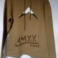 K-way: felpa color verde militare, taglia M