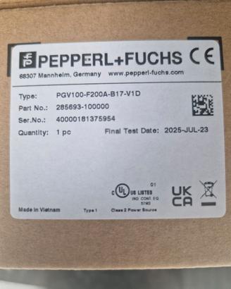 Pepperl + Fuchs PGV100-F200A-B17-V1D