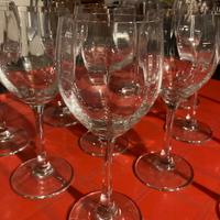 Set 12 bicchieri cristallo gambo lungo