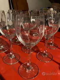 Set 12 bicchieri cristallo gambo lungo