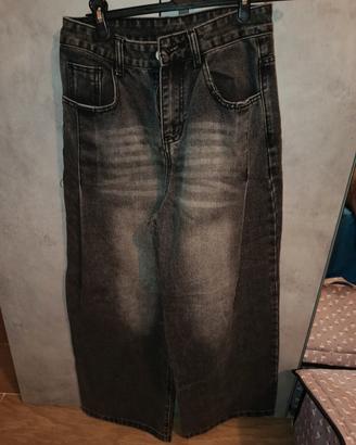 Jeans baggy neri/grigi 