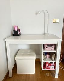 Scrivania Ikea Brusali bianca