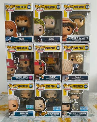 Set Completo Funko Pop One Piece Netflix (9 pezzi)