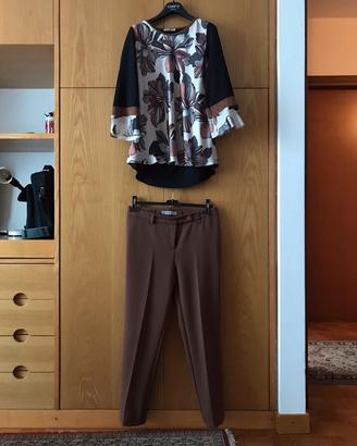Pantaloni di lana con casacca