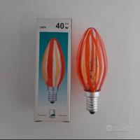 6 lampadine candela multicolori