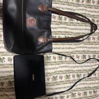 Set 2 borse nere - shopping bag + pochette