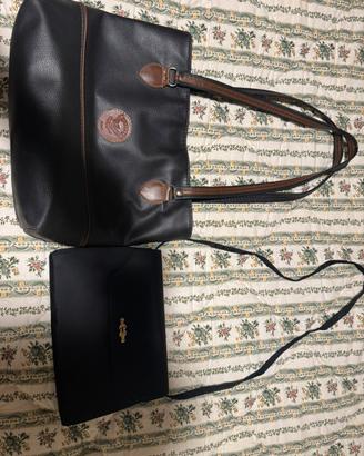 Set 2 borse nere - shopping bag + pochette