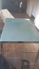 tavolo rettangolare Allungabile Calligaris Vetro