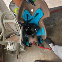 seggiolino da bici più portapacchi