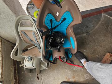 seggiolino da bici più portapacchi