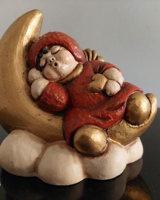Della Thun Angelo rosso/oro che dorme sulla luna  