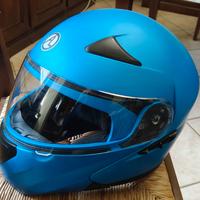 Casco Modulare Blu Opaco Al Helmets Misura M