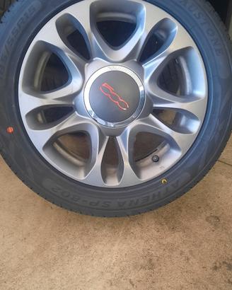 Kit gomme e cerchi originali Fiat 500