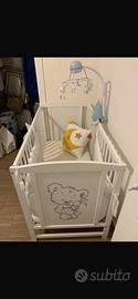 Culla/Lettino per neonato completo di accessori