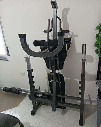 Panca reclinabile richiudibile con portabilanciere