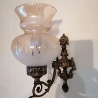 applique in ottone e vetro