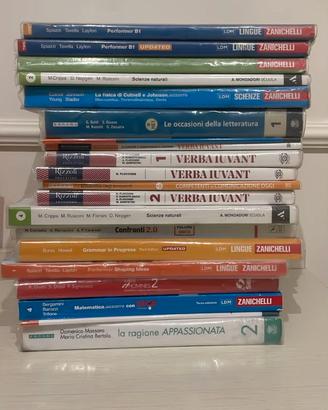 Alcuni libri liceo 1 2 3 4 Anno