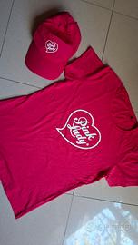 Tshirt +cappello 100%cotone top qualità 