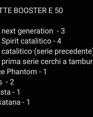 Marmitte Booster e 50cc