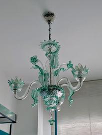 Lampadario in vetro di Murano 