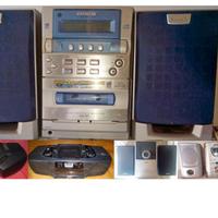 Impianto stereo mini Aiwa e altro