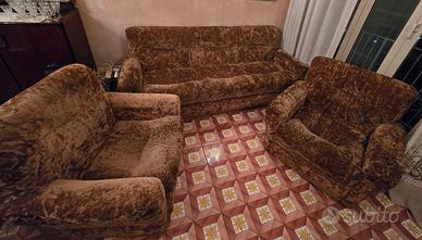 Set Salotto Vintage: Divano letto + 2 Poltrone 