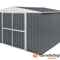 Box in Acciaio da giardino 360x345 grigio scuro