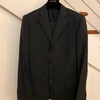Abito uomo Valentino grigio gessato tg. 52