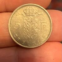 Moneta da 5 franchi belgi