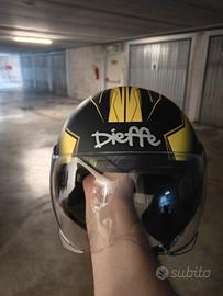 casco jet marca dieffe giallo e nero S 55-56