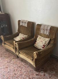 poltrone vintage da restaurare