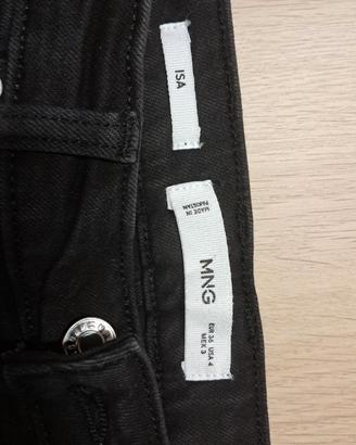 Jeans MNG (Mango) Neri Modello ISA - Taglia 36 EUR
