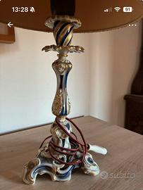 Lampada in porcellana di Limoges