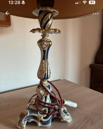 Lampada in porcellana di Limoges
