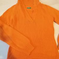 Maglione cotone  Arancione Benetton