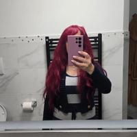 Parrucca capelli rossi lunga