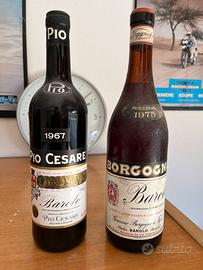 Barolo Borgogno 1975 Pio Cesare 1967 NON SPEDISCO