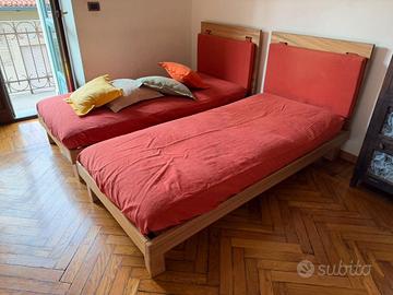 2 letti singoli e poltrona letto "naturalmente"