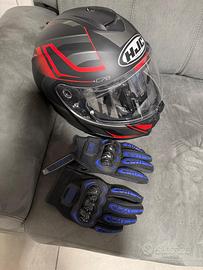 CASCO MOTO E GUANTI