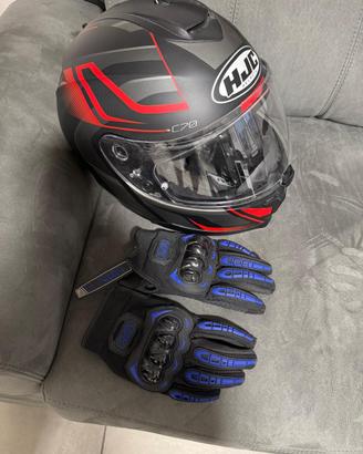 CASCO MOTO E GUANTI